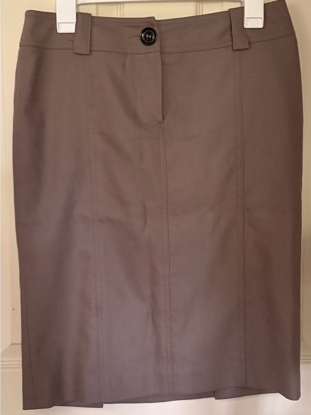 Burberry London Wool Cashmere Angora Pencil Skirt Gray US 4 Italy